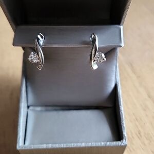 Swarovski Crystal and silver earrings